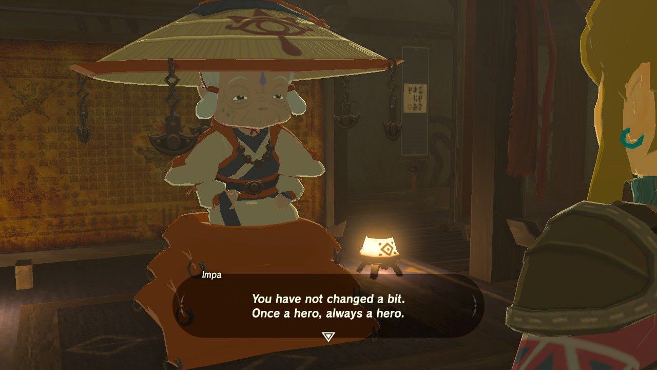 Impa's design from the new Age of Calamity is